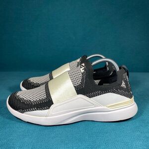 Size 9.5 - Women’s APL Techloom bliss black and white shoes